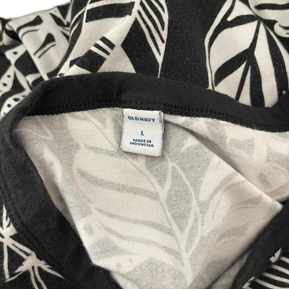 Set of 2 Old Navy Womens Large T-Shirt Dress Teal Printed Short Sleeve Basic - Picture 8 of 14